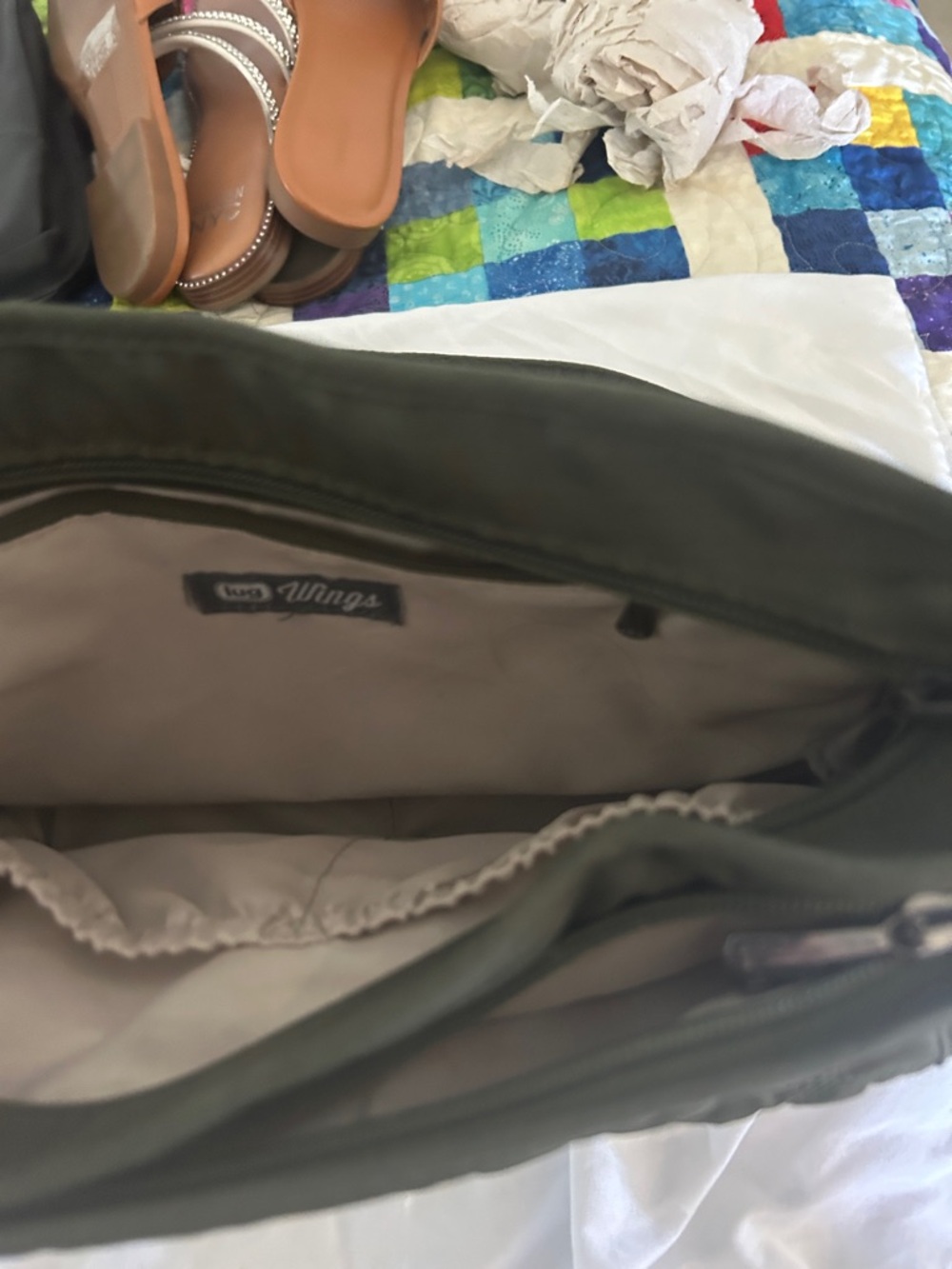 lug Quilted Messenger Bag - Olive
Wings - Picture 7 of 7
